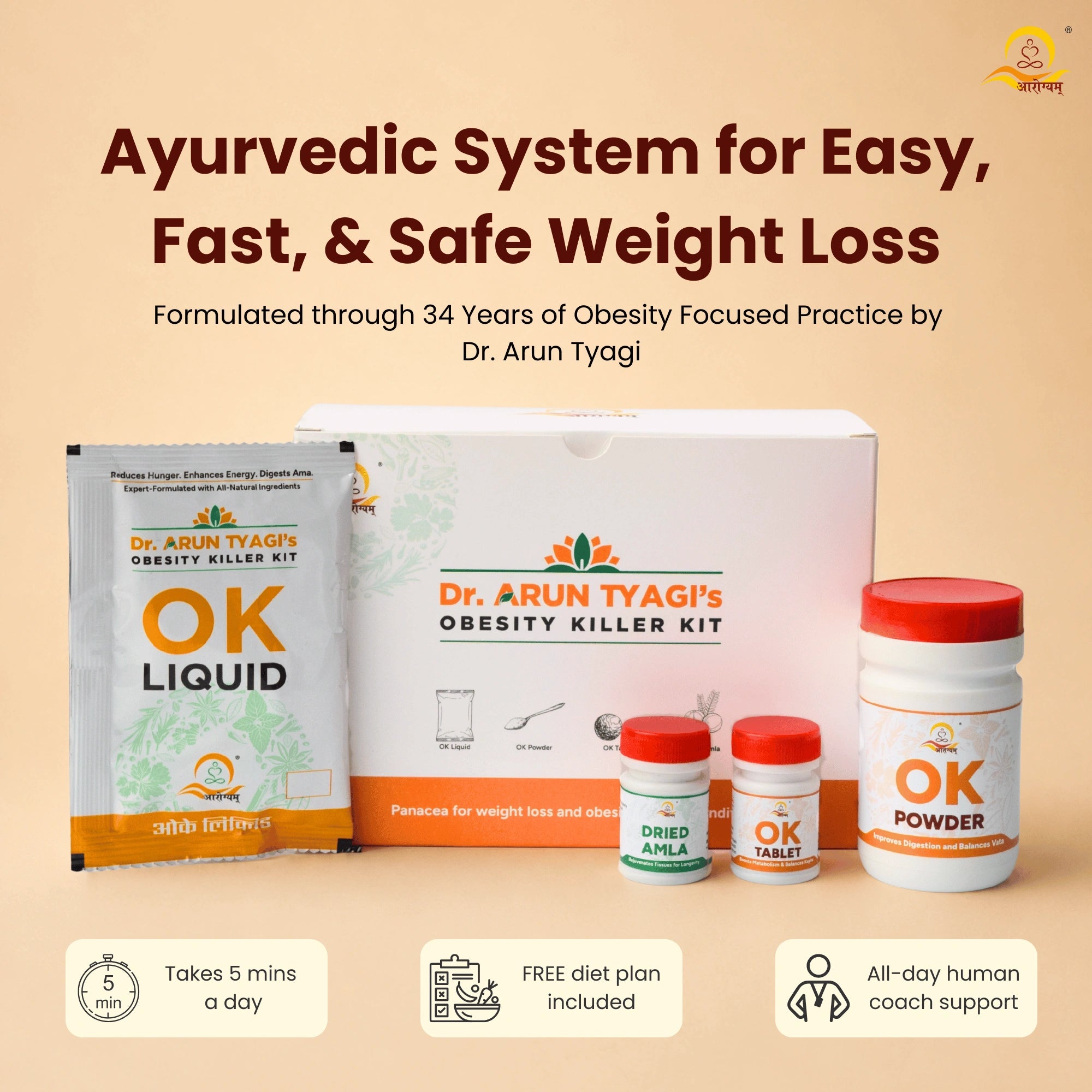 डॉ. अरुण त्यागी का Obesity Killer Kit | आयुर्वेदिक वेट लॉस
