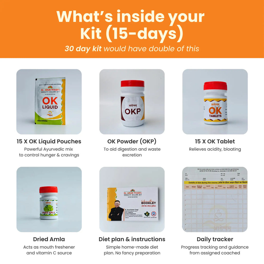 The Obesity Killer Kit by Dr. Arun Tyagi | Ayurvedic Weight Management